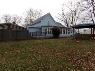 Rear view-fenced back yard