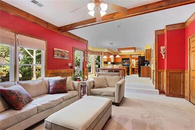 Open with terrific flow between living spaces.  Id