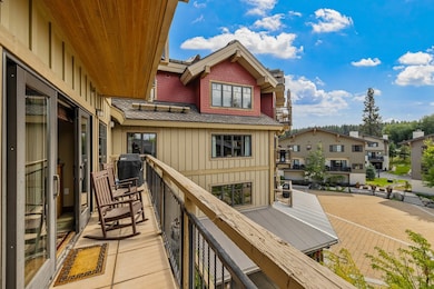 The balcony has a great view.