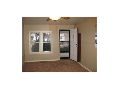 Freshly painted with ceiling fan.