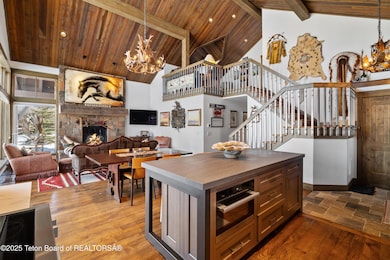 Island and Living Room