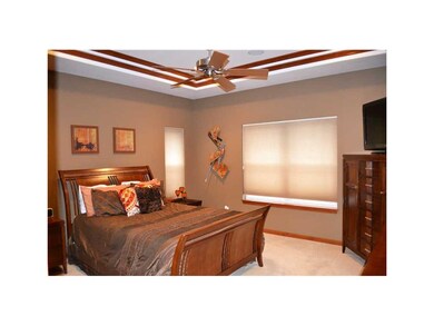 Master Bedroom. Large master suite features trey c