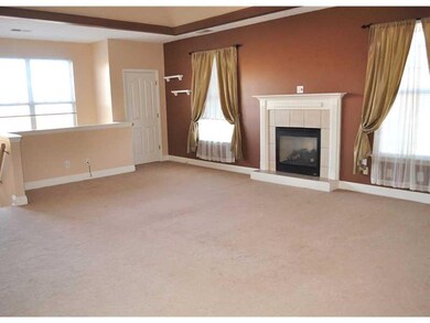 Living Room. Living Room w/ Gas Fireplace, Tray Ce