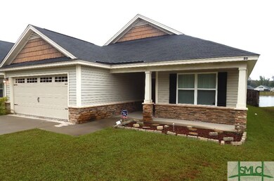 Front of house.  Low maintenance, stacked stone an