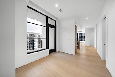 Foyer off private elevator combines modern design