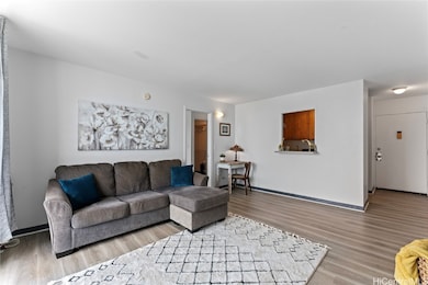 Living room looking toward kitchen