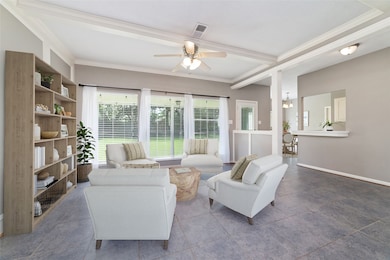 Virtually staged living room.