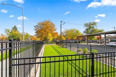 Fenced pet area