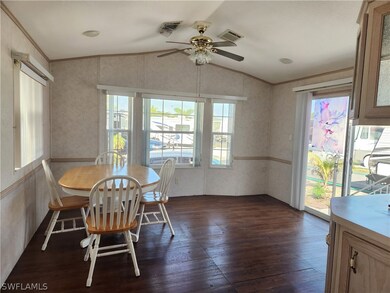 Family room and dining room
