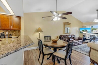 Volume ceilings in dining and living room.
