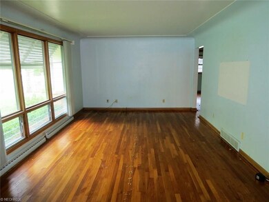 Living room with beautiful hardwood floors.