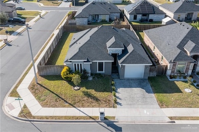 Aerial perspective of suburban area