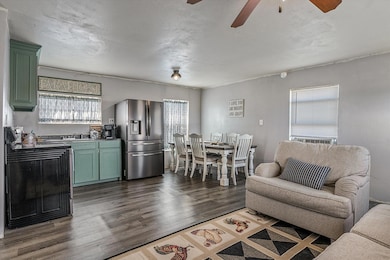 Living room, dining, kitchen