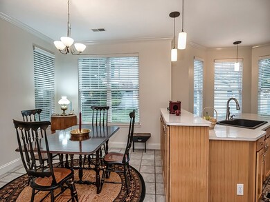 Spacious dining area