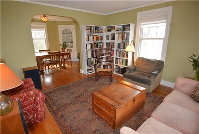View from living room to dining room.