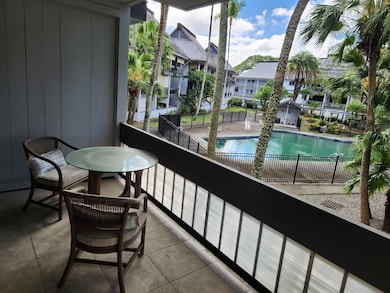 Lanai overlooking pool.