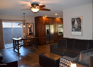 breakfast room has den doors