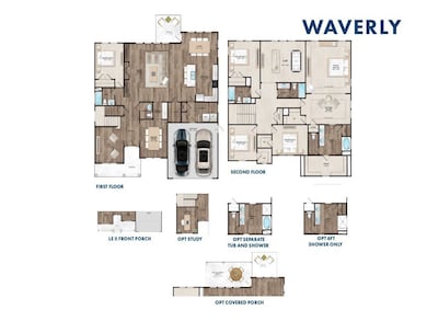 Rendering only. Plan orientation, colors, upgrades