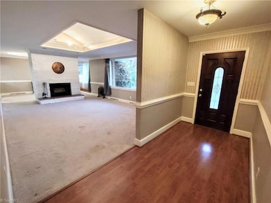 Living Room with Fireplace