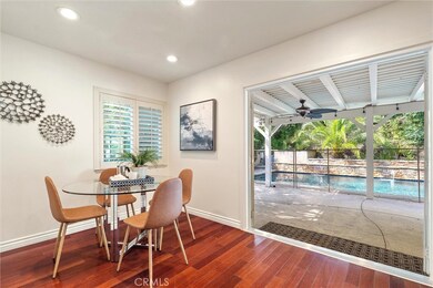 Breakfast nook open to patio