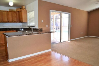 breakfast bar in kitchen
