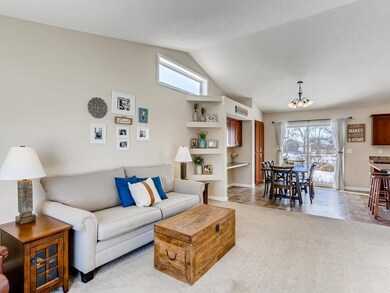 Family room is open to the dining & kitchen
