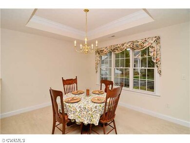 Dining Room - Trey ceiling detail and fantastic pi