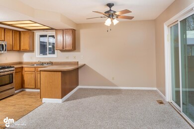 Dining area with breakfast bar