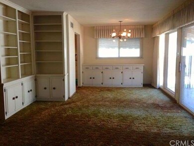 Built ins in both the living room and dining room 