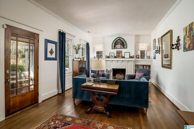 view across living room