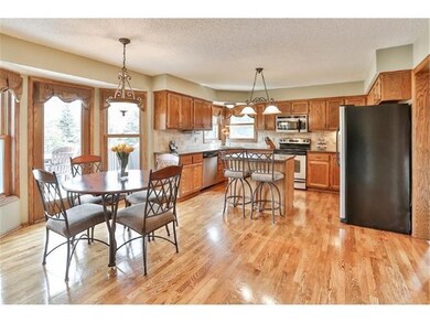 Gorgeous hardwood floors start at the foyer and ru