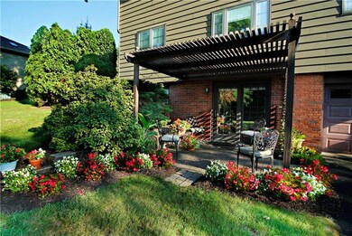 Easy-care Omni stone patio provides another outdoo