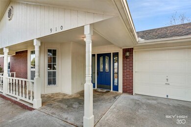 Front covered porch.