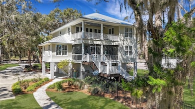 Two very large porches, one screened and one open