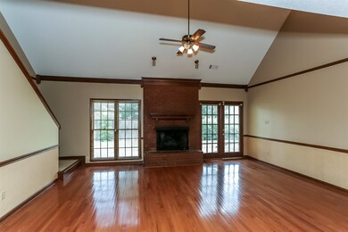 Spacious Great Room boasts a gleaming hardwood flo