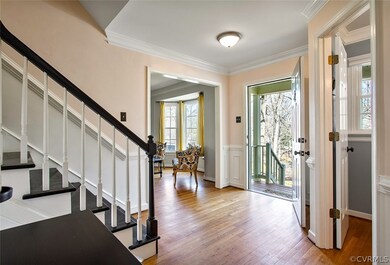 Spacious foyer.