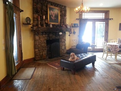 River Rock Fireplace