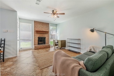 Living area with room for a desk