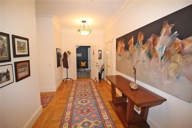 8' Wide Front Entry hall has large coat closet on