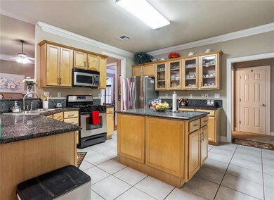 Tile Flooring - Crown Molding - Recessed Lighting