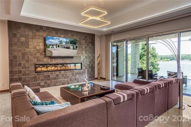 The electric fireplace features lighting and other