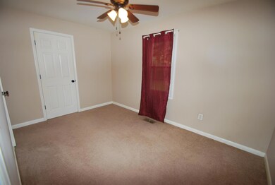 Master bedroom has private full bath