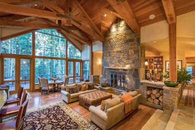Great Room with wood burning fireplace