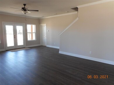 View from the front door. Master bedroom is throug