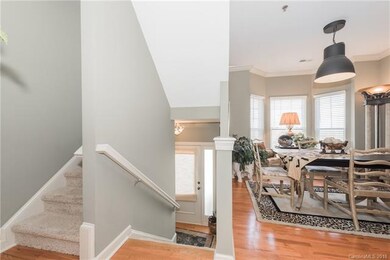 View of the front door w/ frosted glass for privac