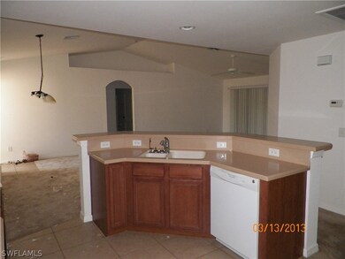 Kitchen, dinning area, living room.