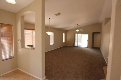 Vaulted Entry, Dining & Living Room