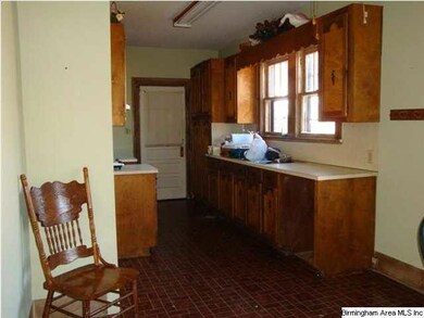 View from dining room into kitchen