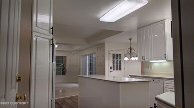 Kitchen from garage access door