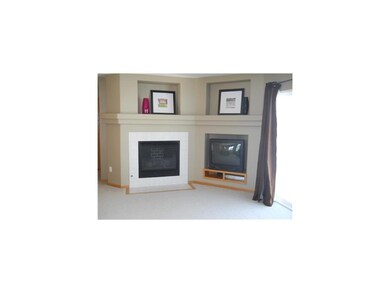 Great Room. Fan assisted gas fireplace makes for c